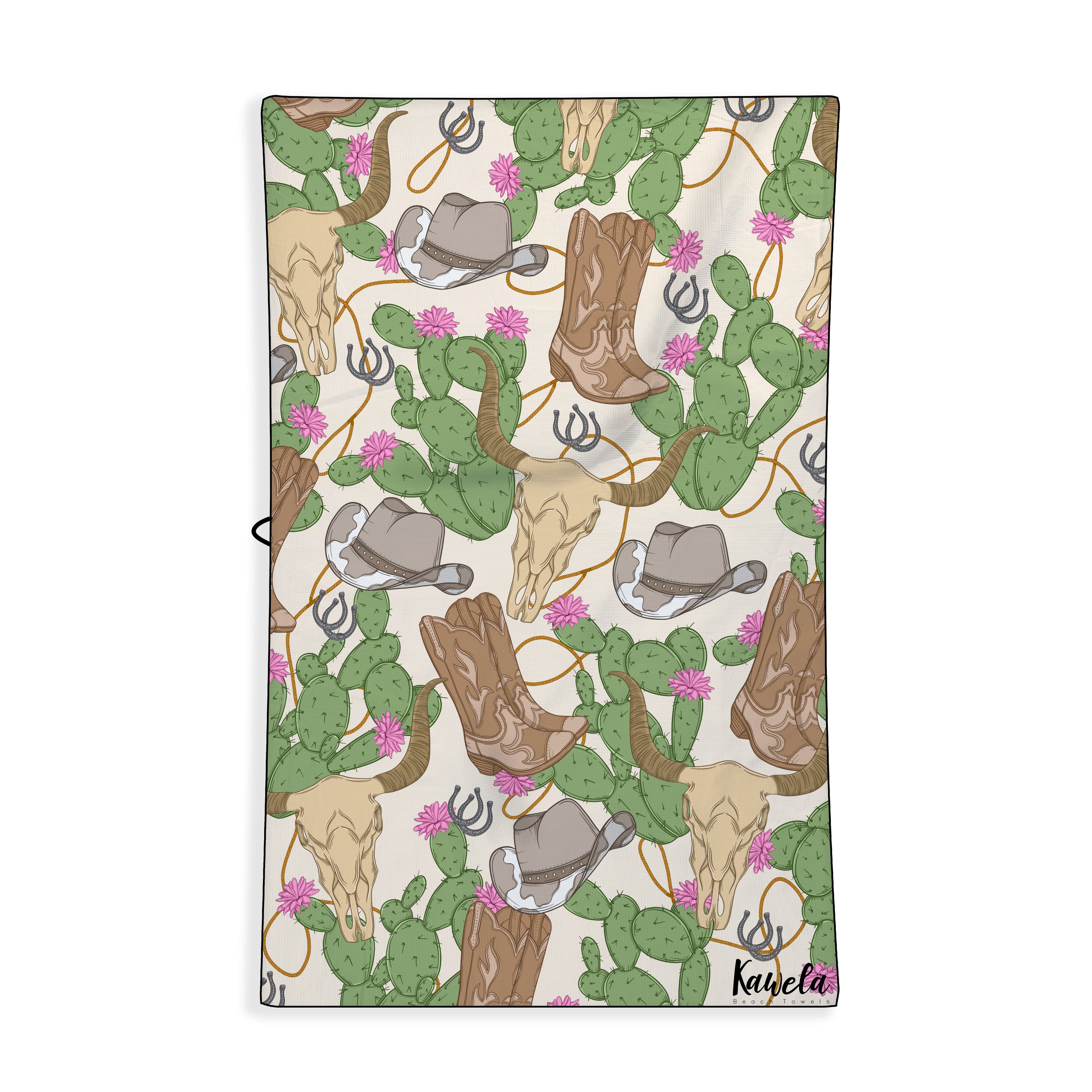 Serviette de plage KAWELÄ ArizonaCity avec motif coloré, idéale pour la plage ou la piscine, en tissu doux et absorbant.