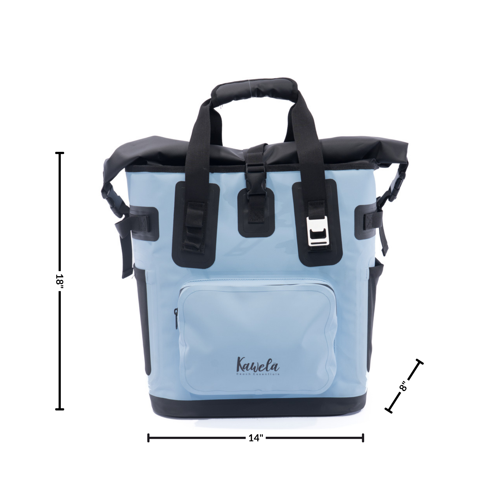 Sac à dos glacière Bondi KAWELÄ de 25L avec compartiments isolants et poignée pour garder les aliments au frais.