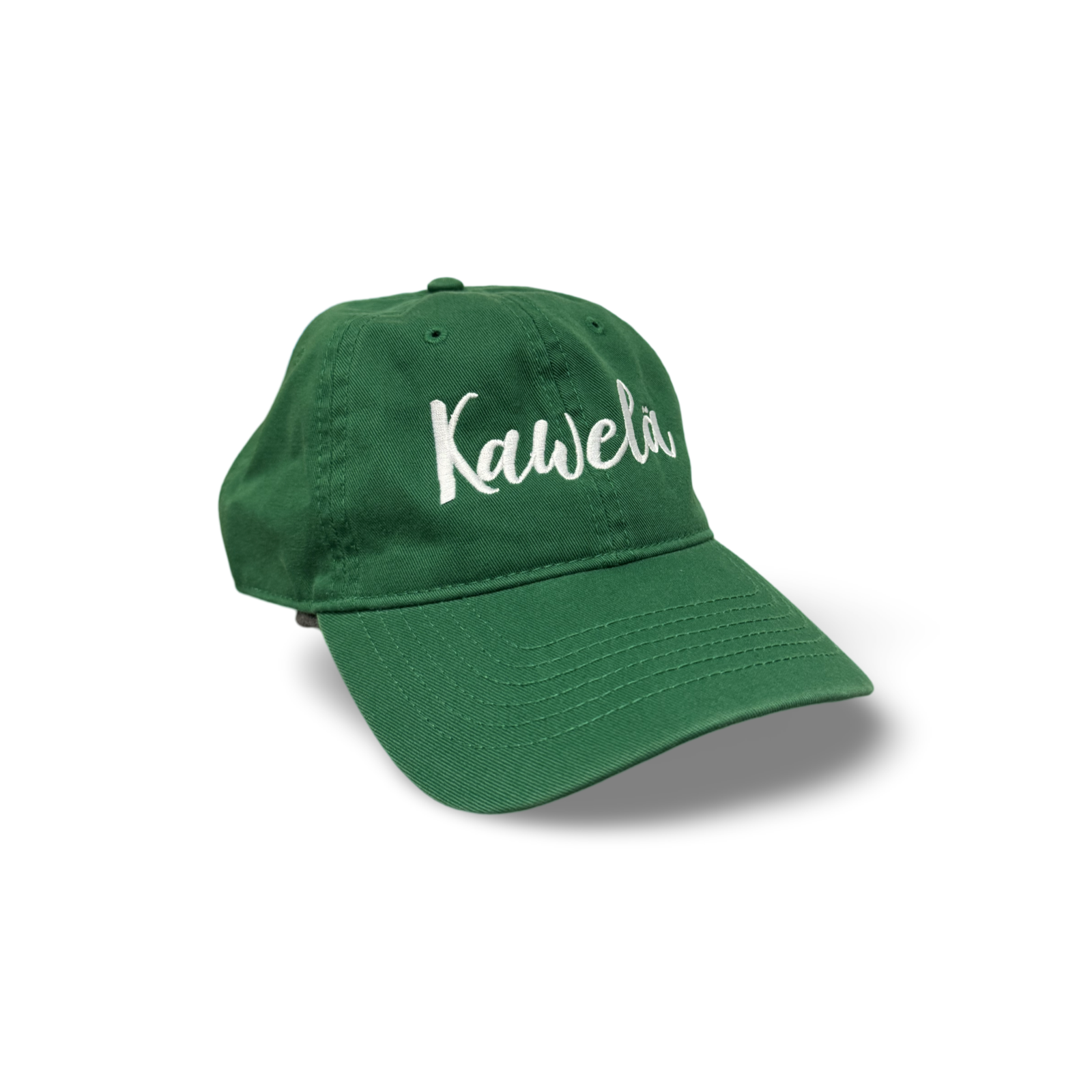 Casquette KAWELÄ 2.0 en coton avec logo brodé, vue de face, style décontracté, accessoire de mode pour homme et femme.