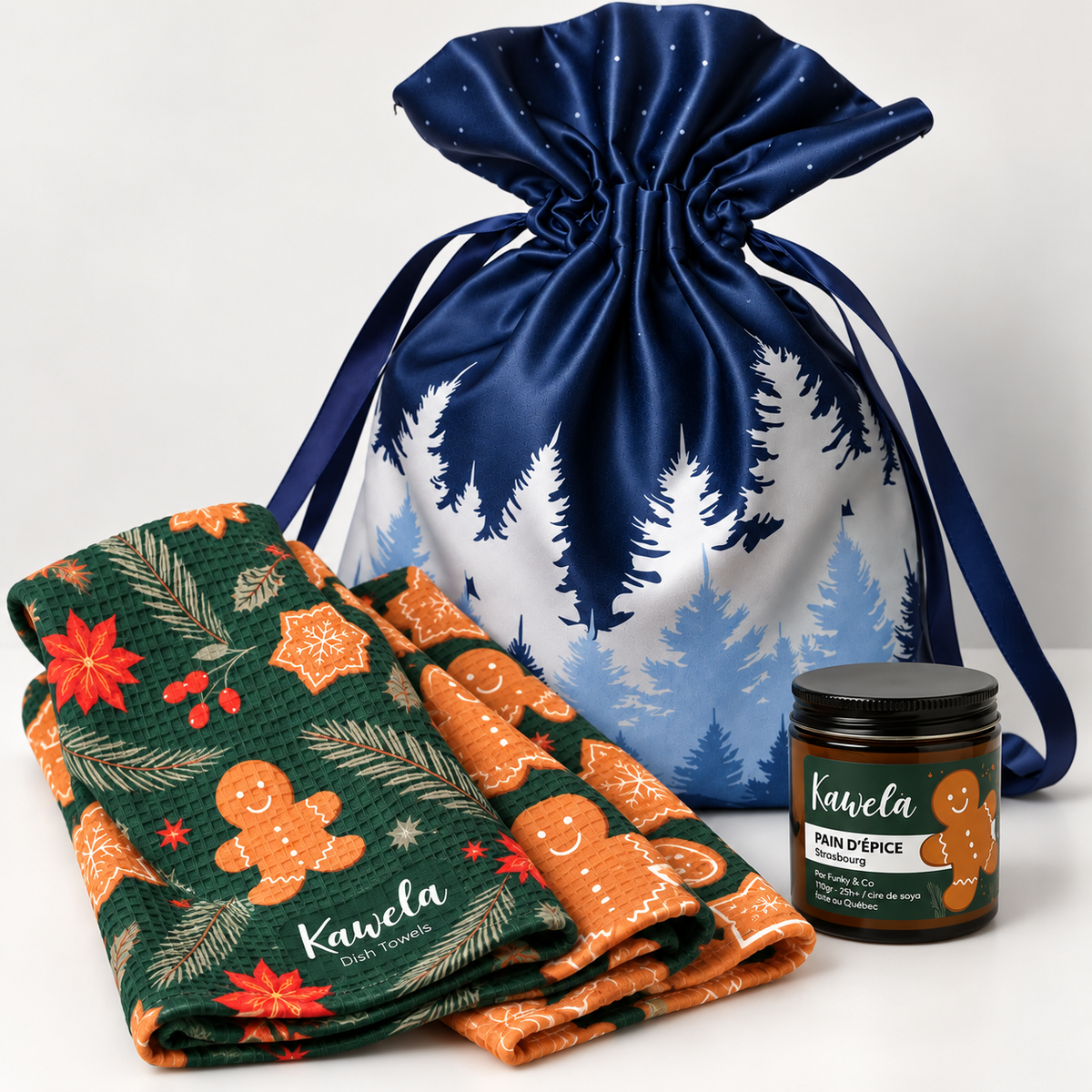 Coffret cadeau Kawelä « Petites Attentions », ensemble de produits présenté en composition élégante