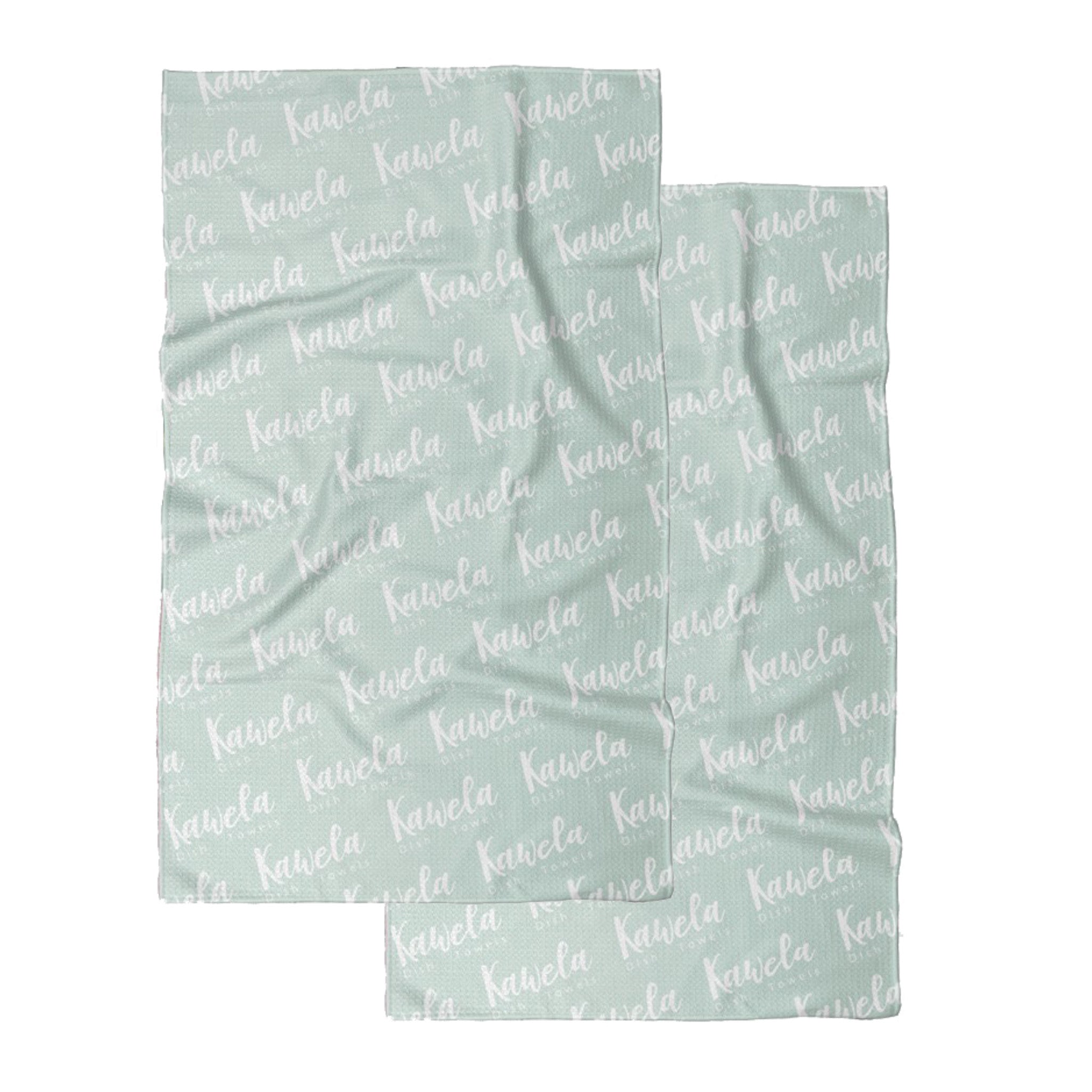 Linge à vaisselle KAWELÄ Moorea, vue de dos, en tissu absorbant et résistant pour la vaisselle et la cuisine.