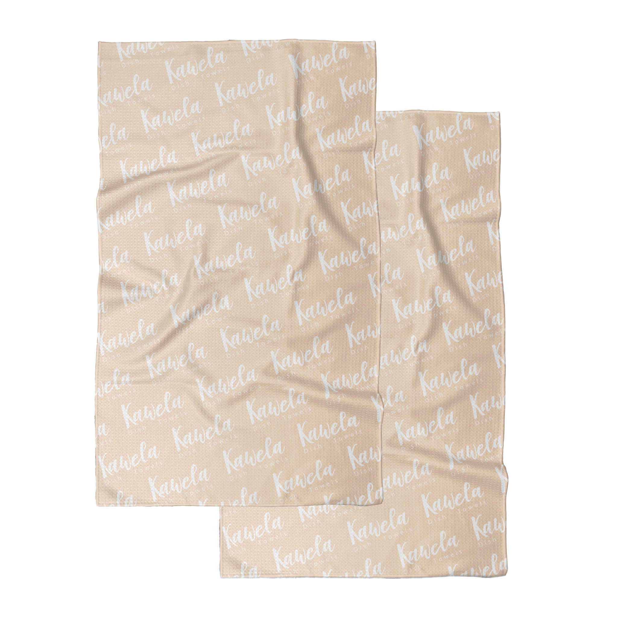 Linge à vaisselle KAWELÄ MANHATTAN avec motif de Noël, vue de dos, tissu absorbant et pratique pour la cuisine festive.