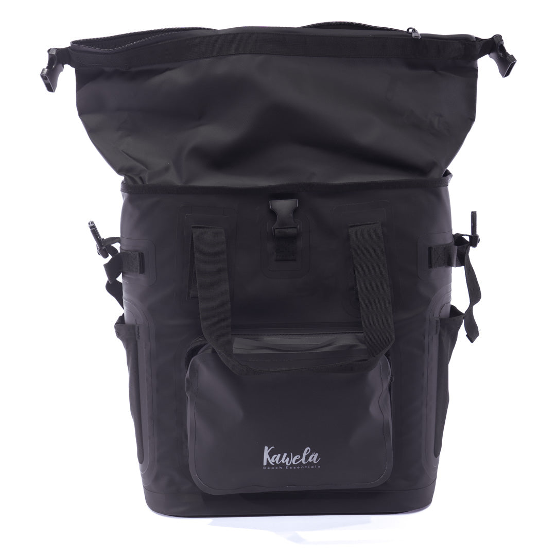 Sac à dos glacière KAWELÄ OSLO 25L avec compartiments pour boissons et nourriture, idéal pour pique-niques et excursions.
