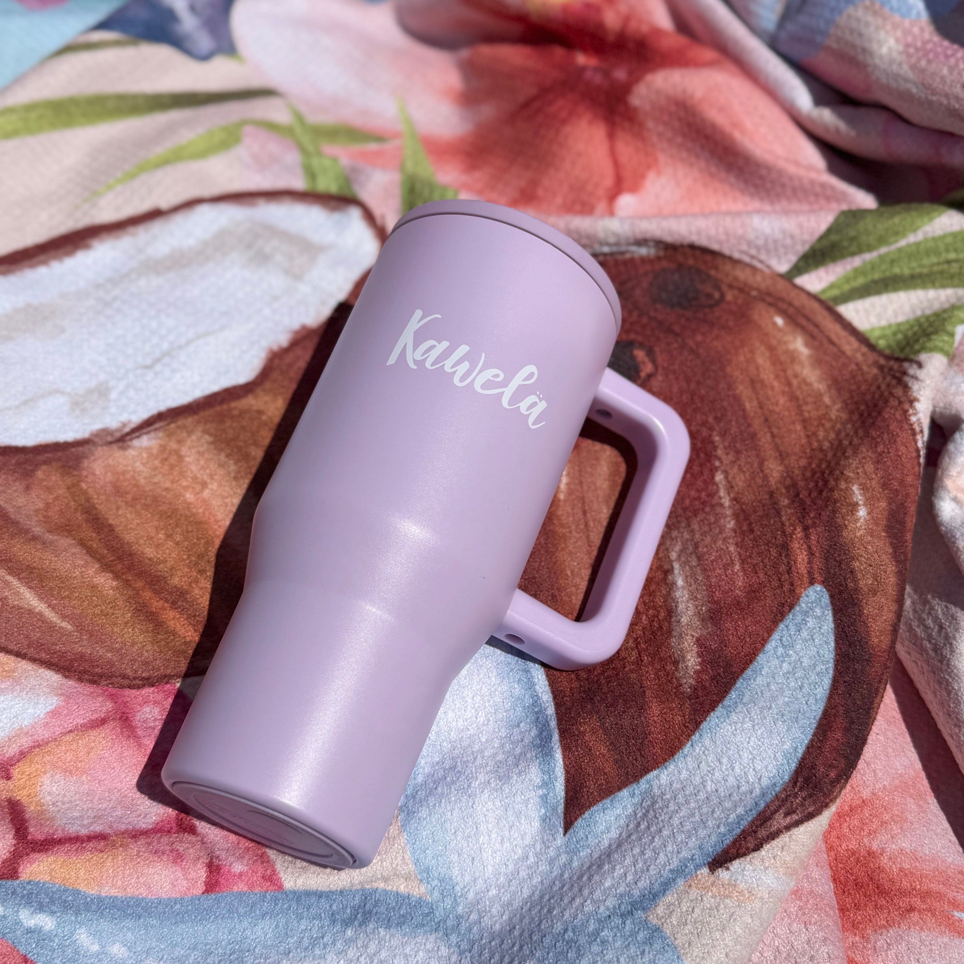 Tasse isotherme KAWELÄ 30oz en violet, bouteille d&