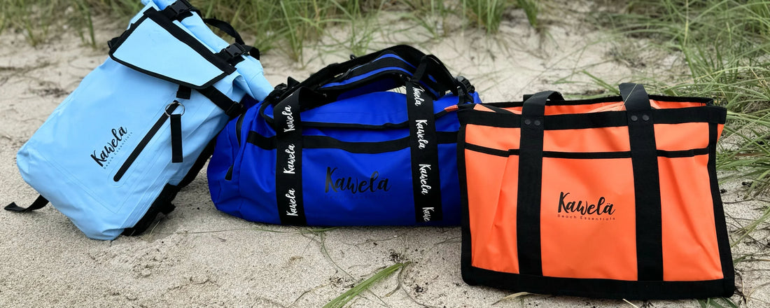 La collection de sacs Kawelä pour la plage, le voyage et le quotidien