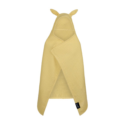 Serviette de bain pour enfant KAWELÄ Monaco, douce et absorbante, avec un motif coloré, idéale pour les enfants.