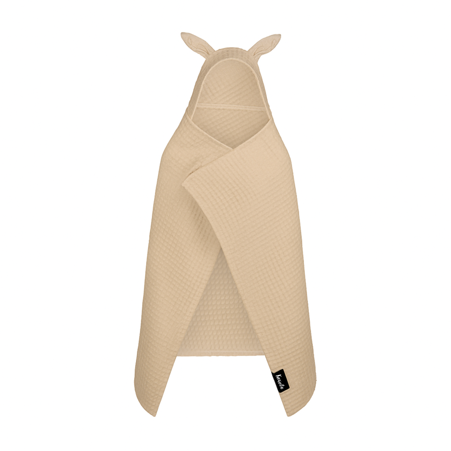 Serviette de bain enfant Sahara de la marque Kawelä, douce et colorée, avec motif amusant pour enfants.