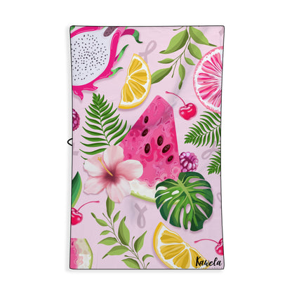 Serviettes de plage KAWELÄ Athènes avec motif coloré et design élégant, idéales pour la détente à la plage.