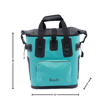 Sac à dos glacière KAWELÄ BORA de 25L, avec compartiments isolants pour garder les boissons au froid.