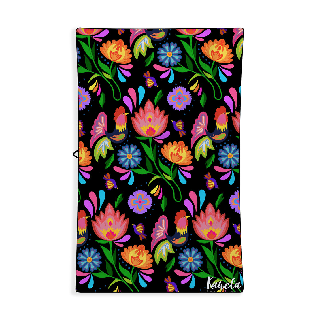 Serviette de plage Cancun de la marque Kawelä, colorée avec motif tropical, idéale pour la plage et les activités estivales.