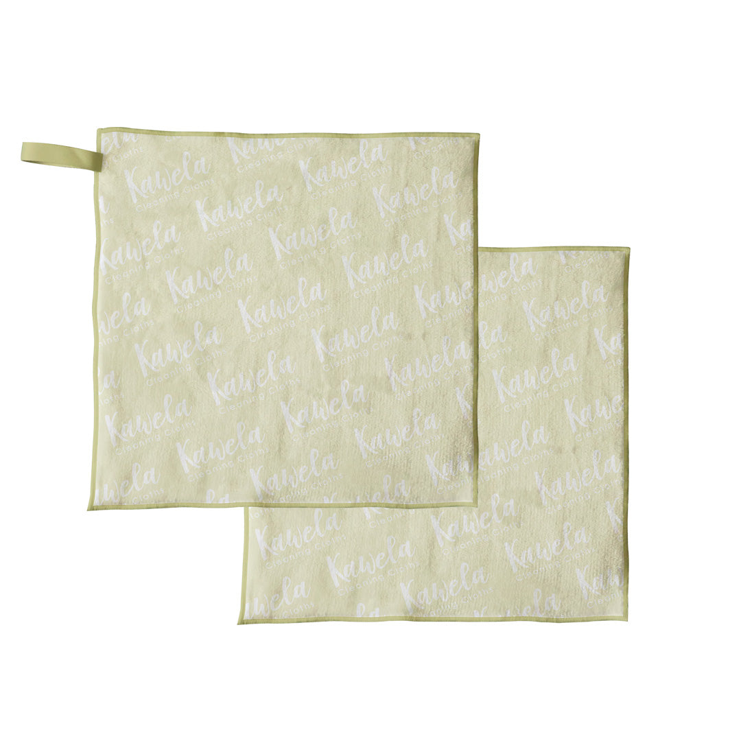 Linges à nettoyer Kawelä Citrus Heights, ensemble de linges doux et absorbants pour le nettoyage domestique.