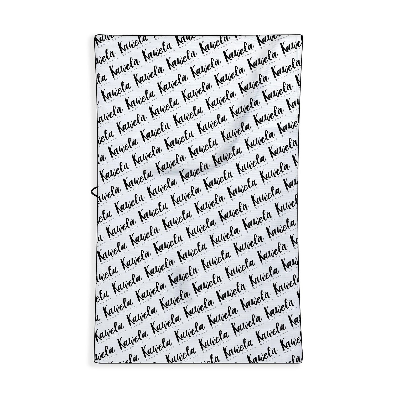 Serviette de plage blanche KAWELÄ Daytona Beach, design douce et confortable pour la plage ou la piscine.