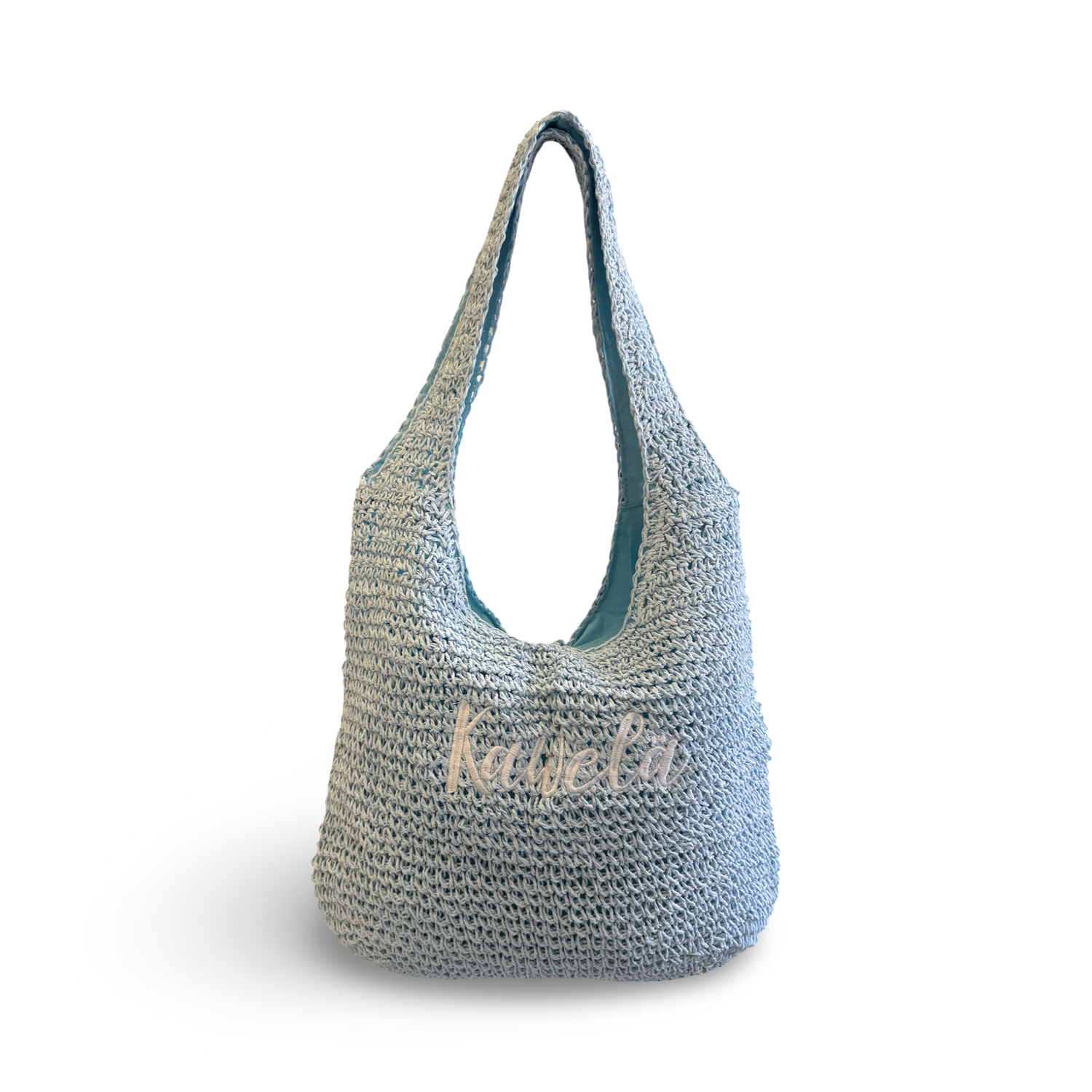Sac fourre-tout KAWELÄ ESSAOUIRA en toile avec poignées en cuir, pratique et élégant pour un usage quotidien.