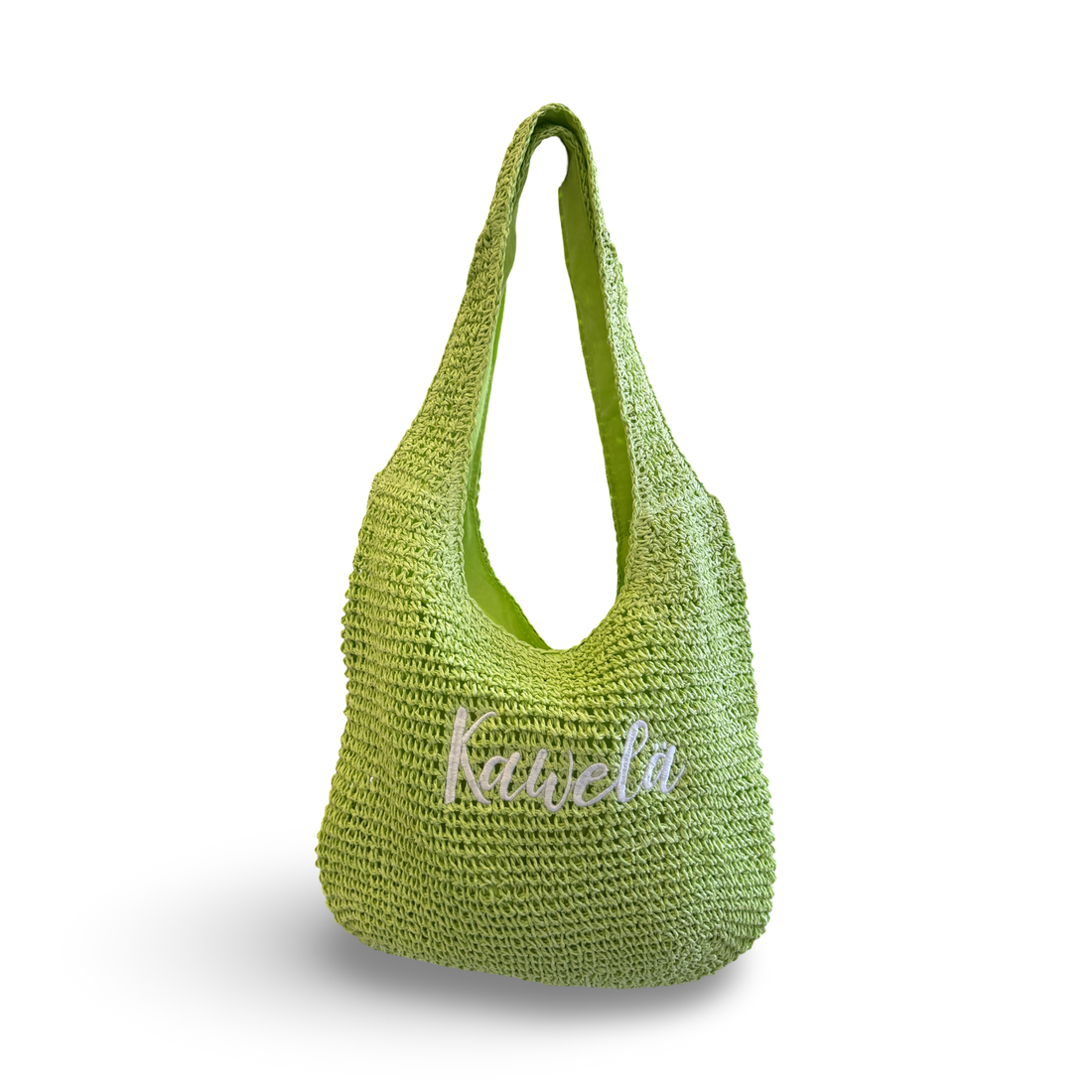 Grand sac fourre-tout ESSAOUIRA de la marque KAWELÄ, en tissu coloré avec poignées robustes et design spacieux.