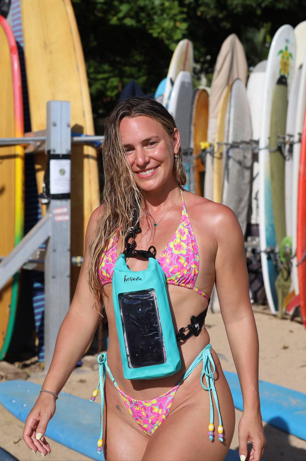 Sac étanche cellulaire KAWELÄ Virginia Beach de 2L, sac waterproof pour protéger téléphone contre l&