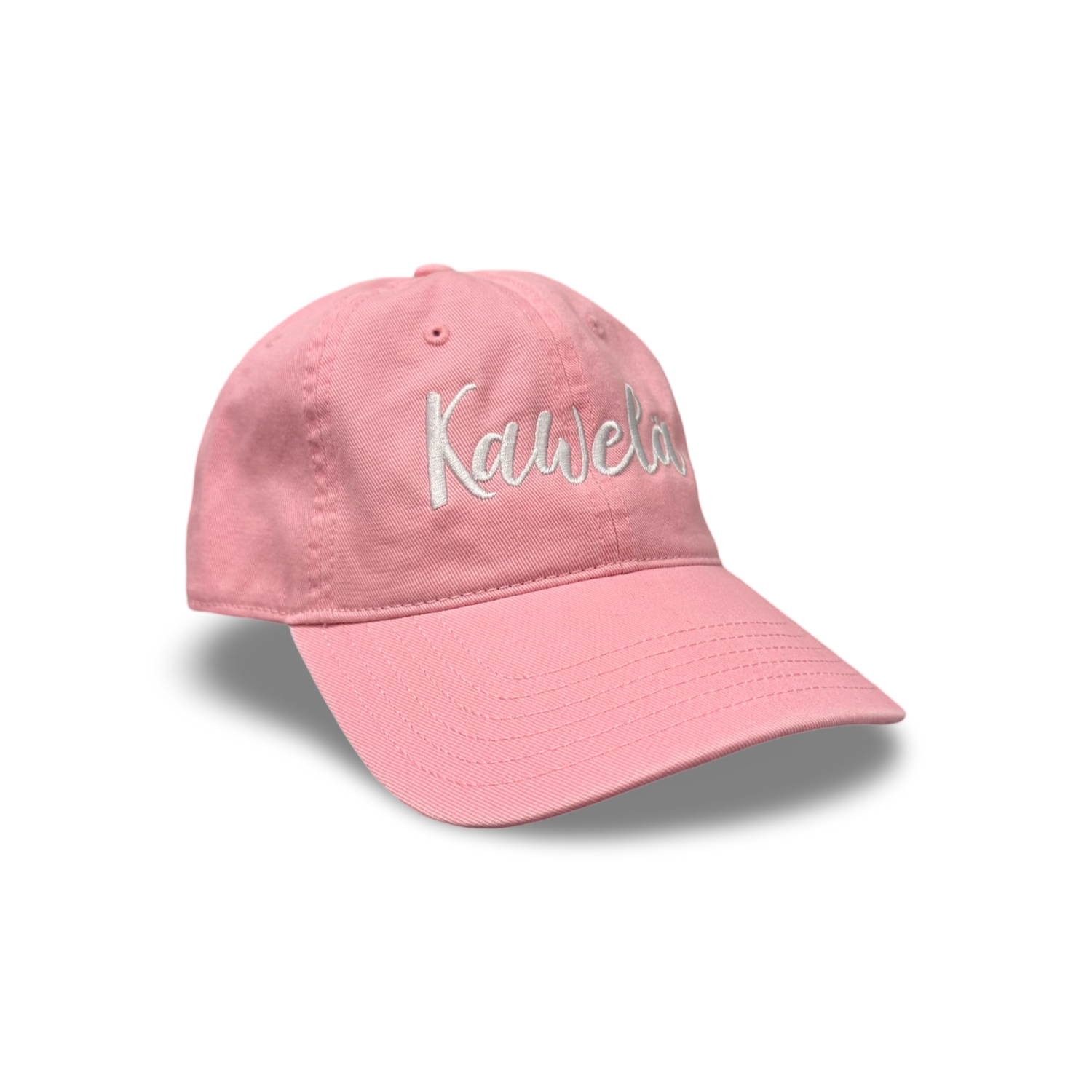 Casquette KAWELÄ 2.0 en coton noir avec logo brodé sur le devant, vue de face.