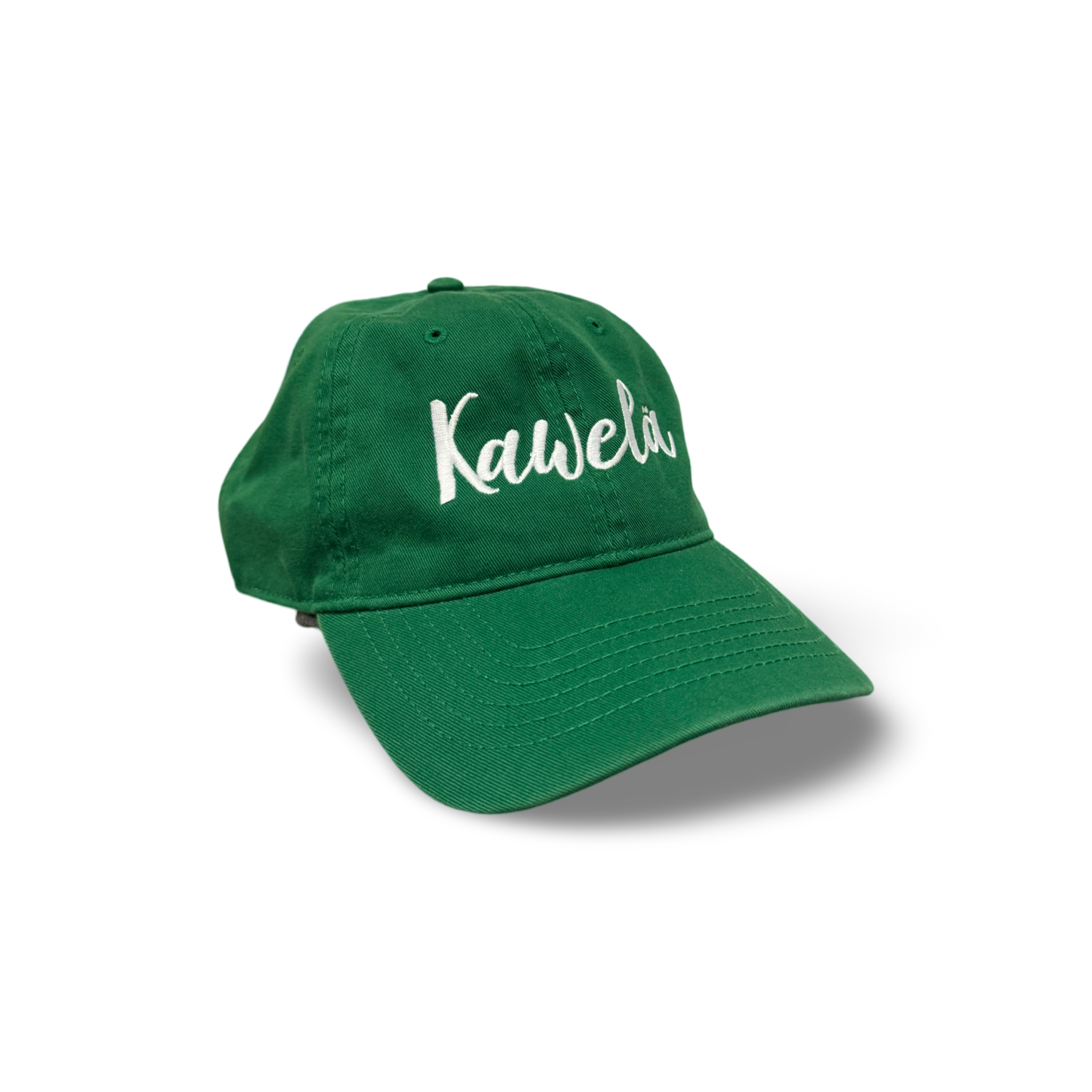 Casquette KAWELÄ 2.0 en coton avec logo brodé, vue de face, style décontracté, accessoire de mode pour homme et femme.