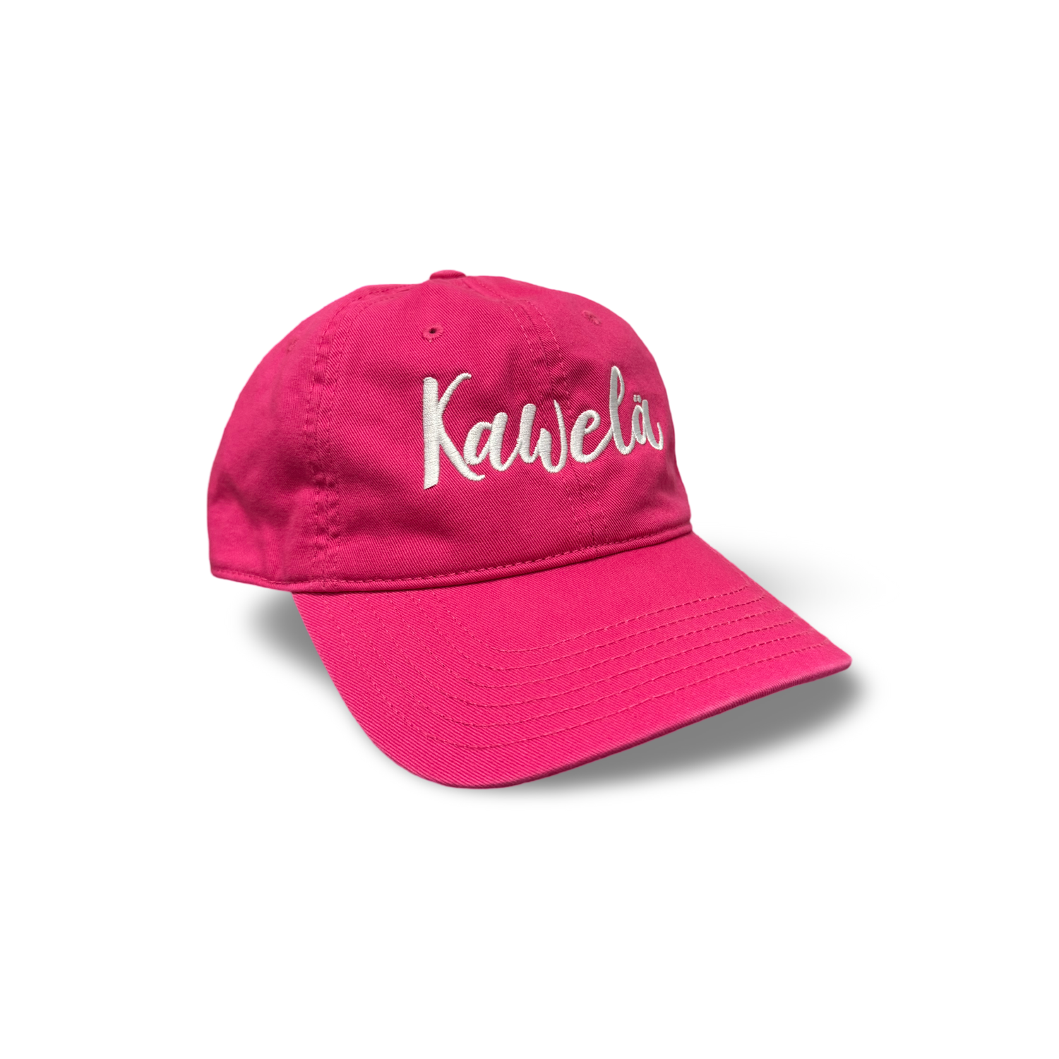 Casquette KAWELÄ 2.0 en coton avec logo brodé, vue de face, style décontracté et moderne.