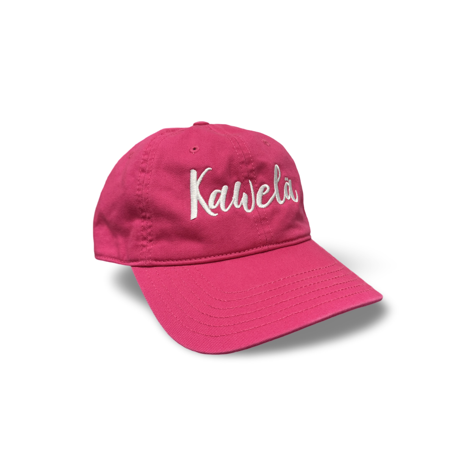 Casquette KAWELÄ 2.0 en coton avec logo brodé, vue de face, style décontracté et moderne.