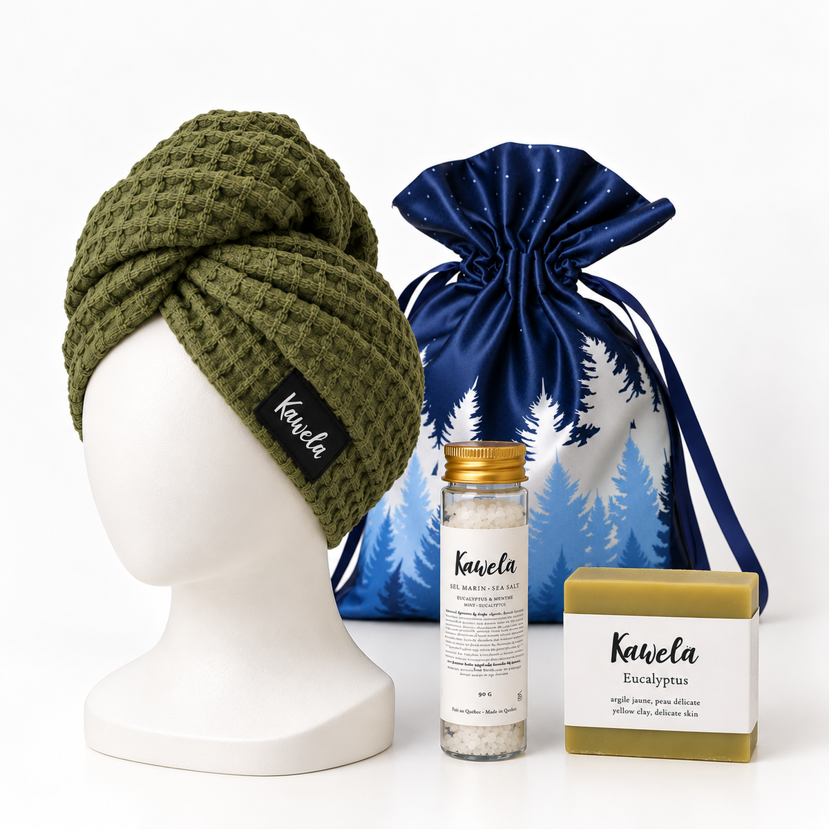 Coffret cadeau bien-être Kawelä avec produits spa pour une pause détente વરસ