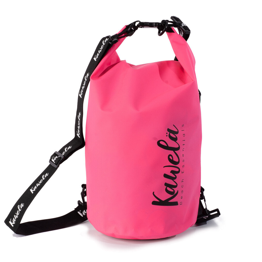 Sac étanche KAWELÄ Victoria avec fermeture étanche, parfait pour la randonnée ou la plage, en tissu durable et résistant à l’eau.