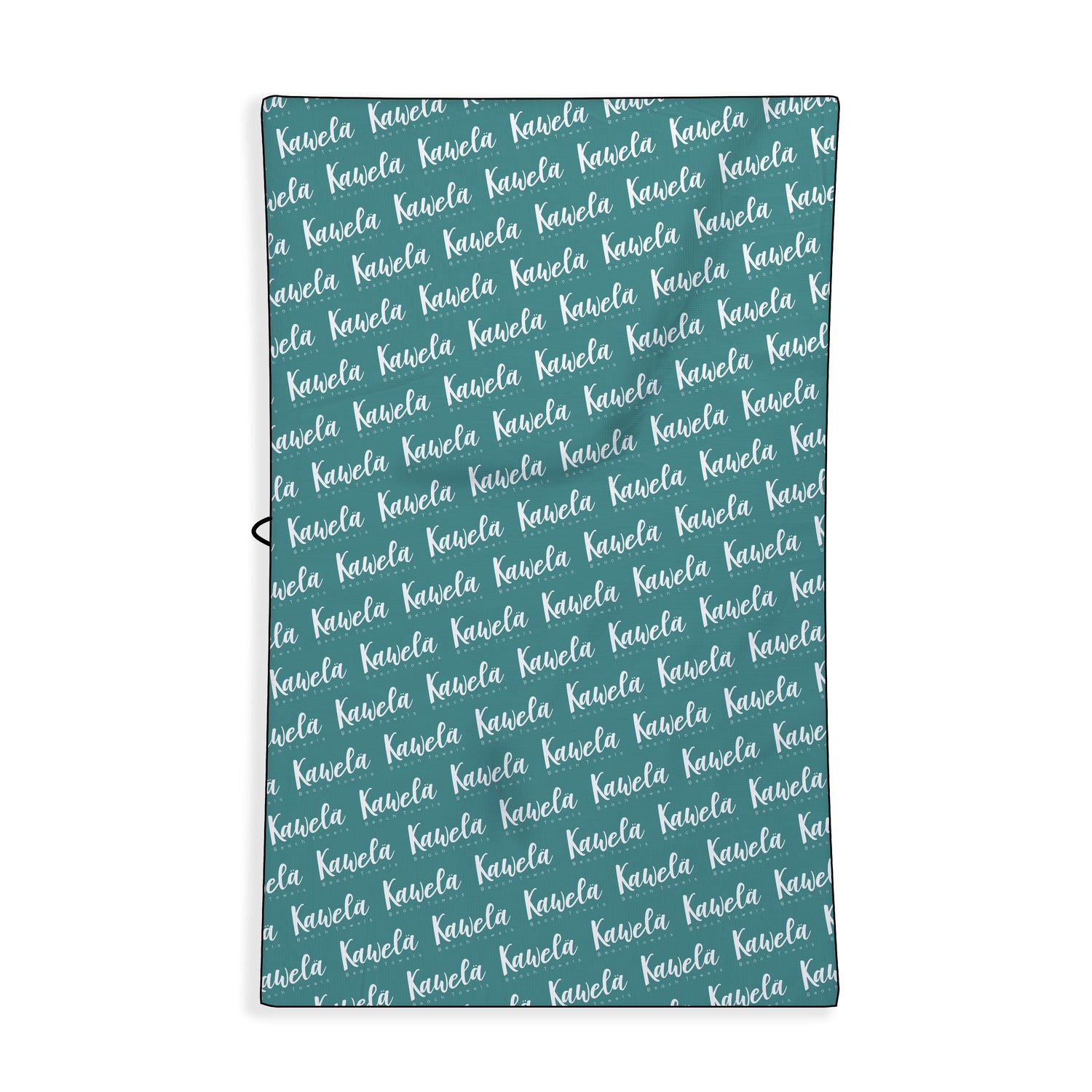 Serviette de plage KAWELÄ Le Diamant vue de dos avec motif élégant, idéale pour l&