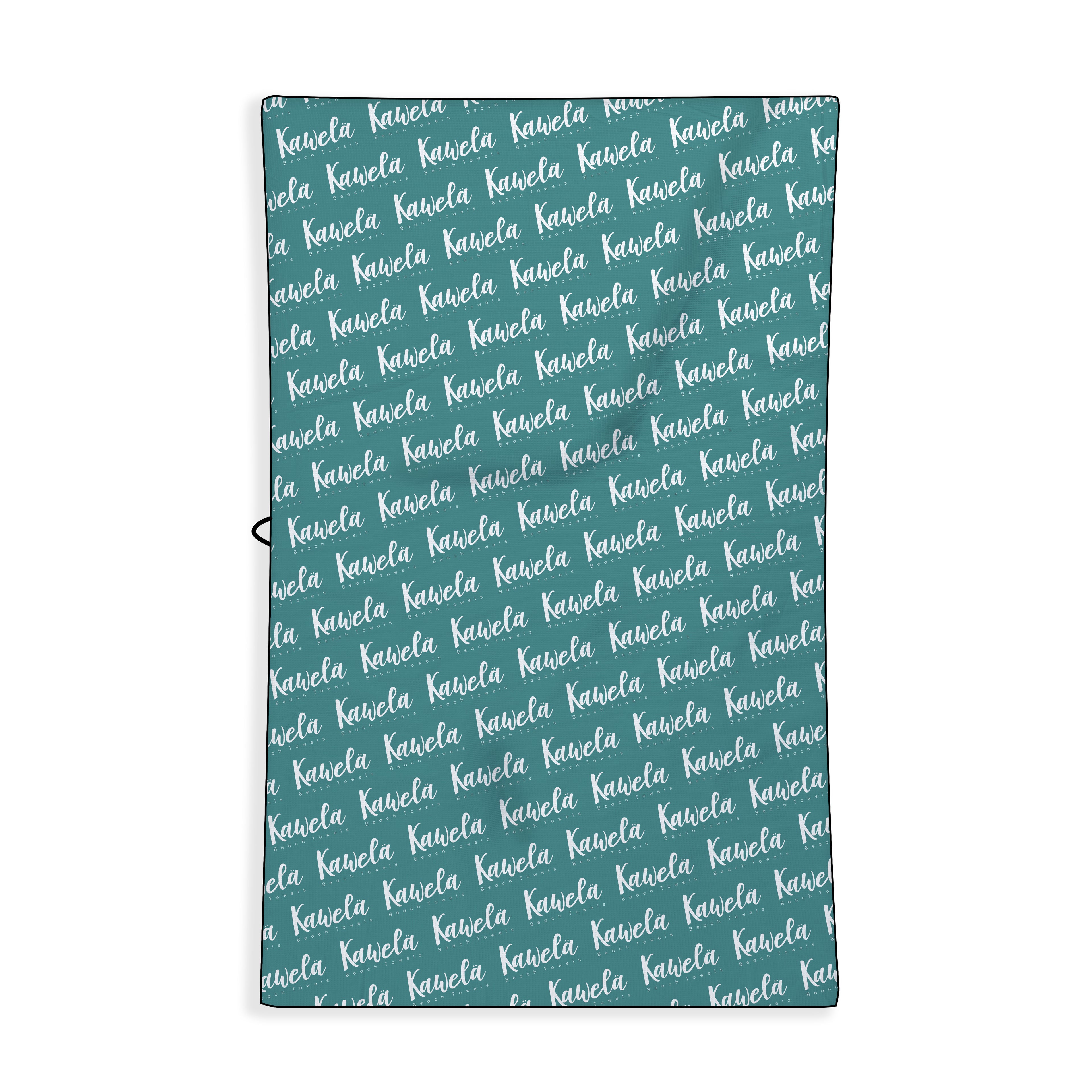 Serviette de plage KAWELÄ Le Diamant vue de dos avec motif élégant, idéale pour l&