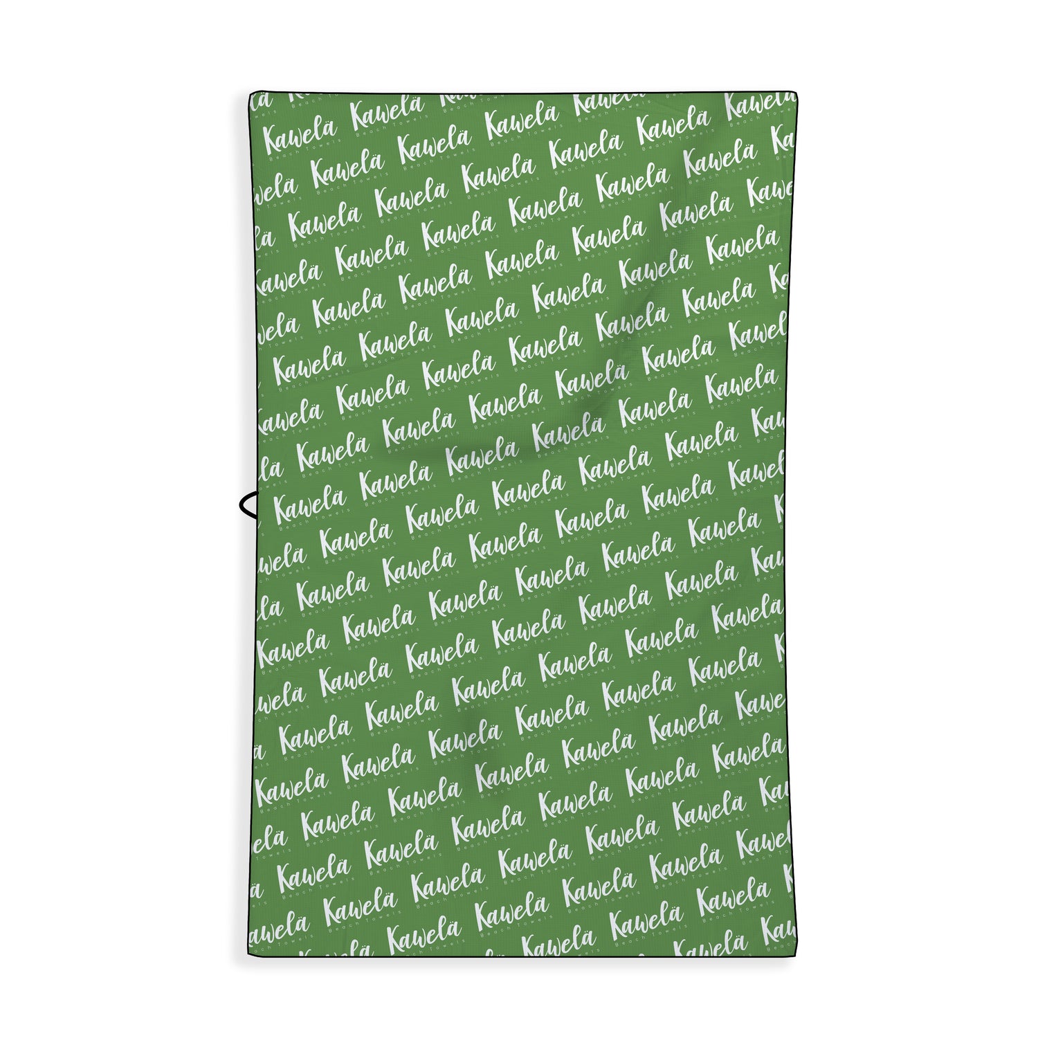 Serviette de plage KAWELÄ Le Vauclin, vue du dos, motif coloré et doux, idéale pour l&