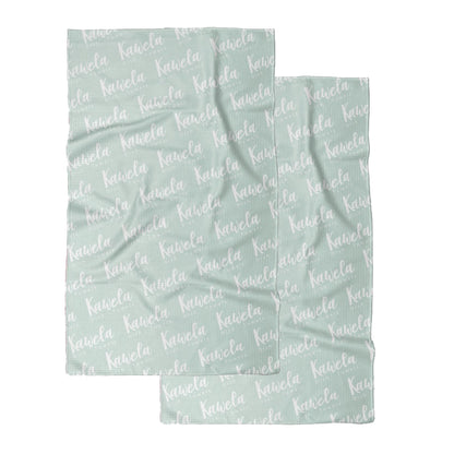 Linge à vaisselle KAWELÄ Moorea, vue de dos, en tissu absorbant et résistant pour la vaisselle et la cuisine.