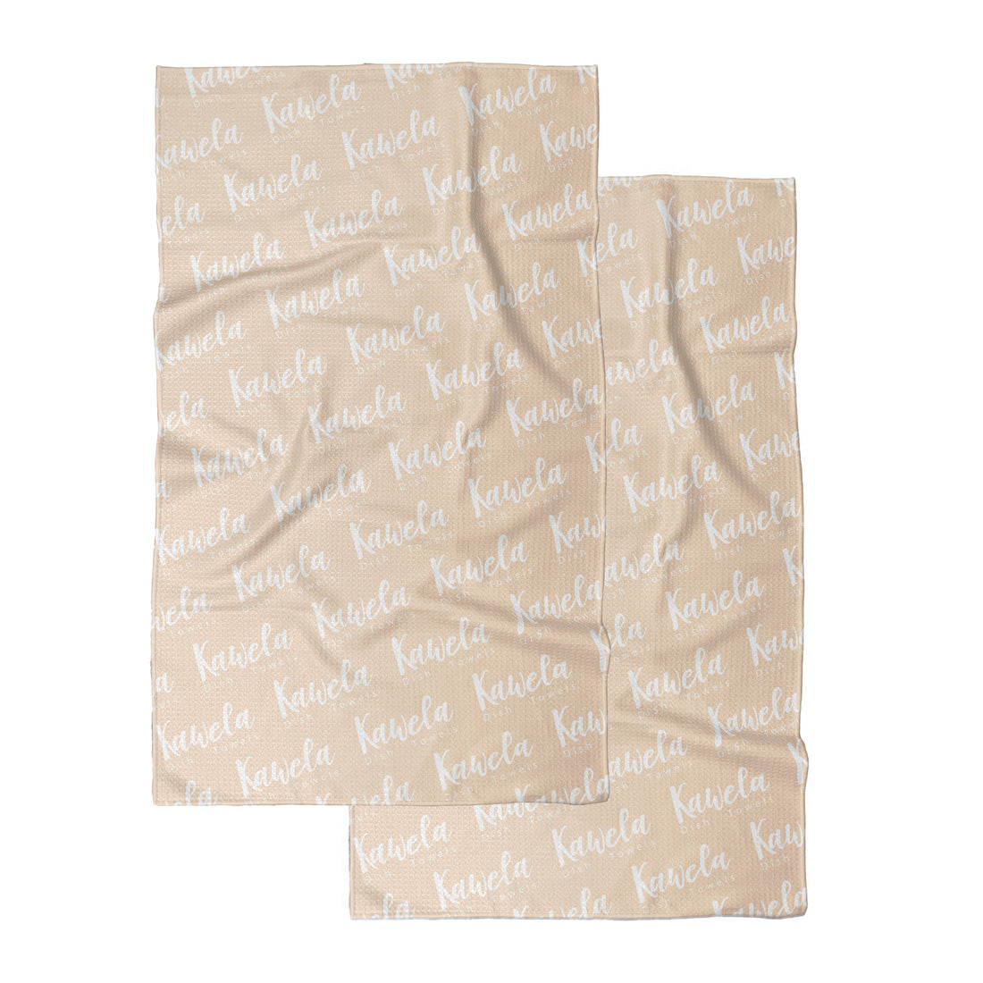 Linge à vaisselle KAWELÄ MANHATTAN avec motif de Noël, vue de dos, tissu absorbant et pratique pour la cuisine festive.