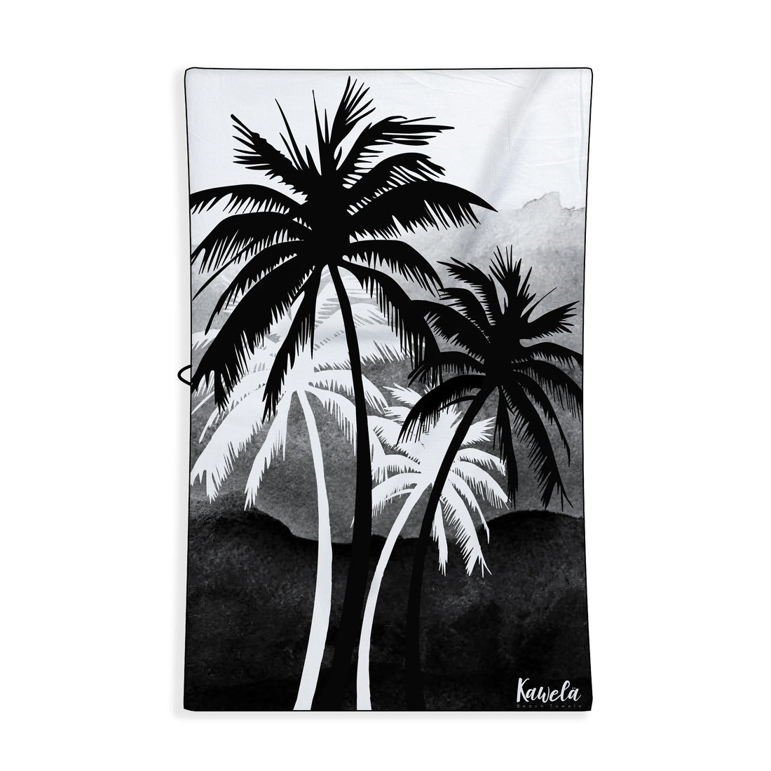 Serviette de plage KAWELÄ Los Angeles avec motif coloré, douce et absorbante, idéale pour la plage ou la piscine.