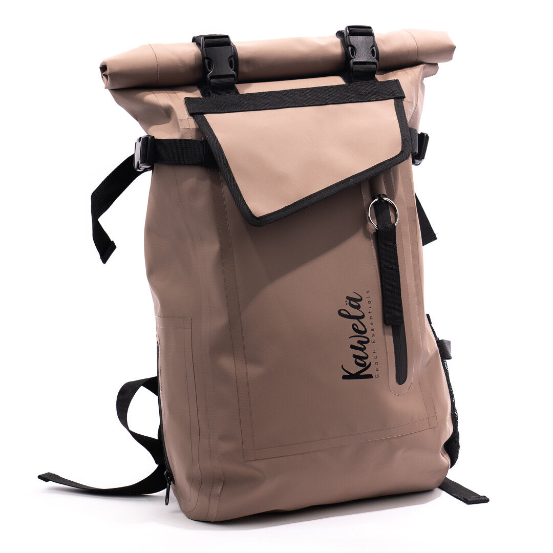 Sac à dos KAWELÄ Montréal avec compartiments spacieux et design moderne, vue de face avec la fermeture éclair visible.