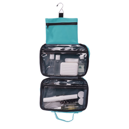 Trousse de voyage KAWELÄ pour accessoires, contenant plusieurs compartiments pour organiser ses articles de toilette.