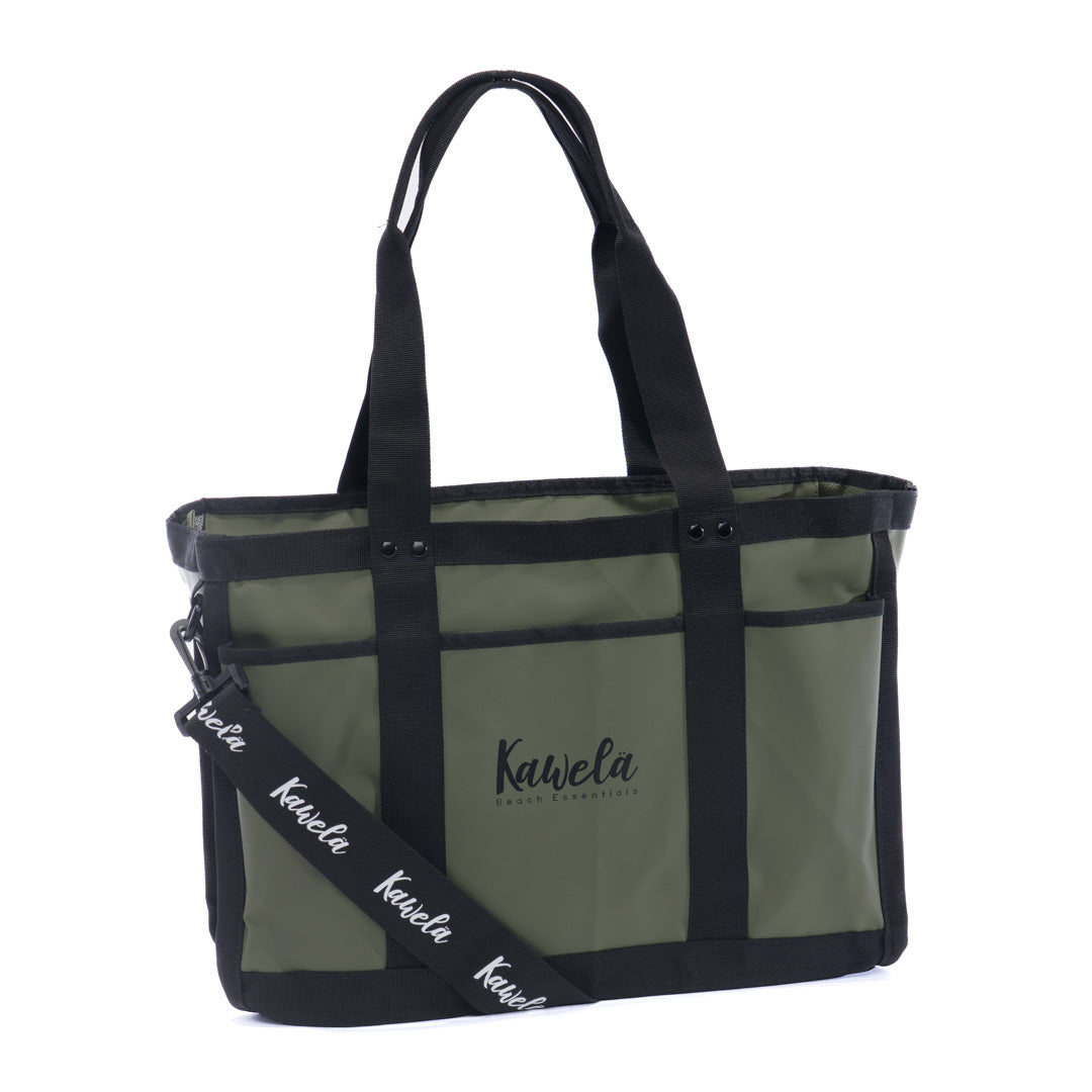 Sac fourre-tout KAWELÄ ZERMATT 25L en toile robuste avec poches et poignées pour un style pratique et spacieux.