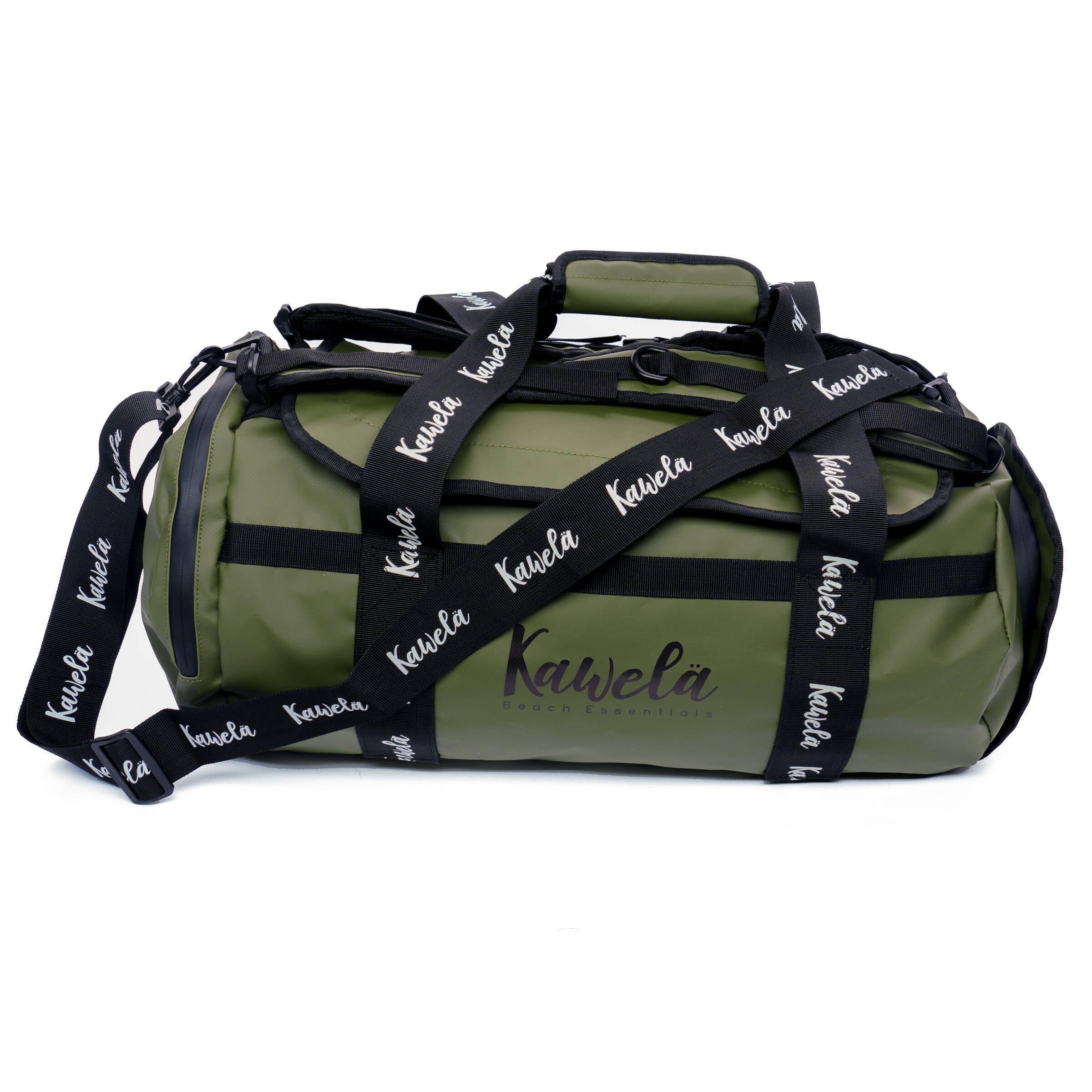 Sac de voyage KAWELÄ REYNOSA avec poignée et compartiments, vue de face, en tissu robuste.