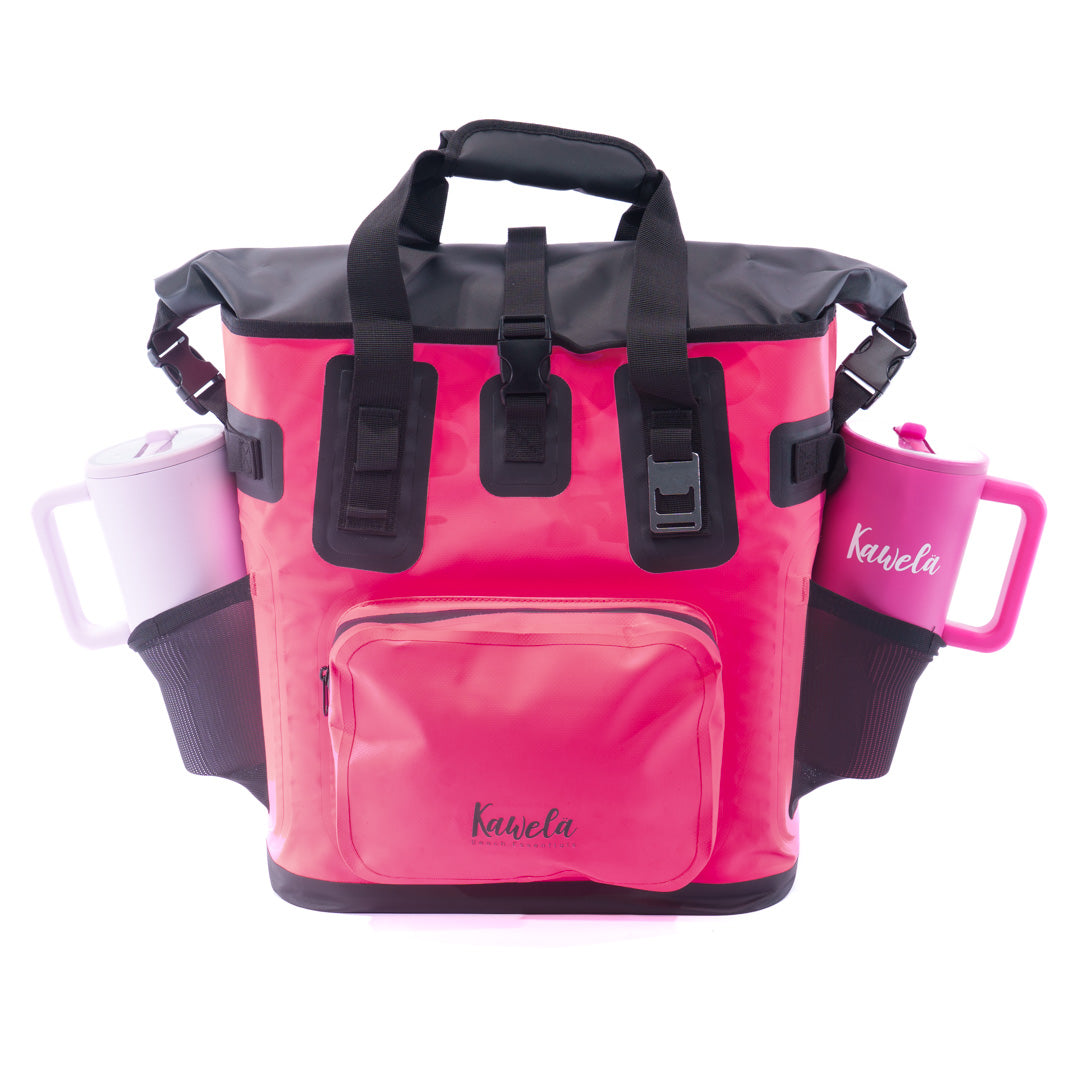Sac à dos glacière KAWELÄ POSITANO 25L, sac à dos isolant pour boissons et nourriture, avec compartiments robustes.