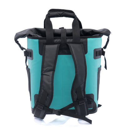 Sac à dos glacière KAWELÄ BORA de 25L avec compartiments isolés, idéal pour le transport de boissons et aliments frais.