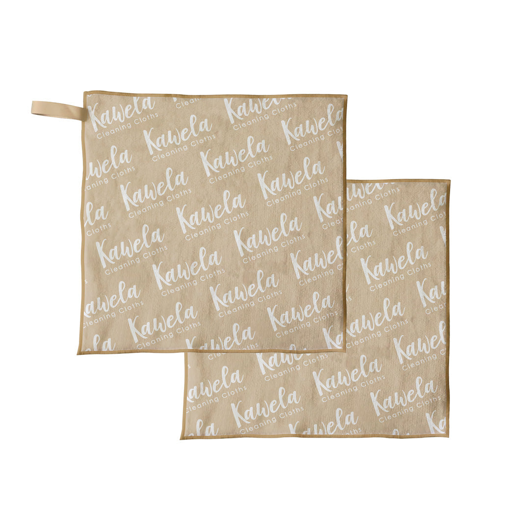 Linges à nettoyer Kawelä Marseille, ensemble de linges absorbants pour le nettoyage à la maison, en tissu blanc.
