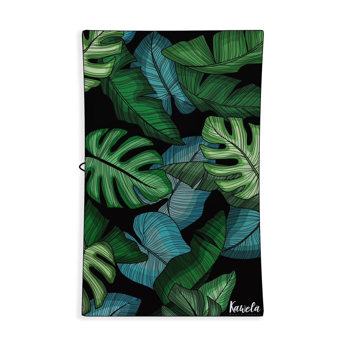 Serviette de plage Newport Beach de la marque Kawelä, motif coloré et doux, idéale pour l&