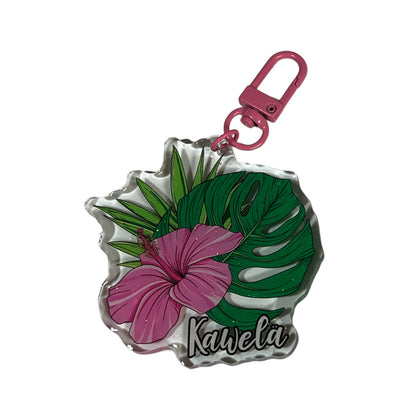 Porte-clé KAWELÄ en forme de chapeau Bucket Hat, design coloré et original, avec logo KAWELÄ visible.