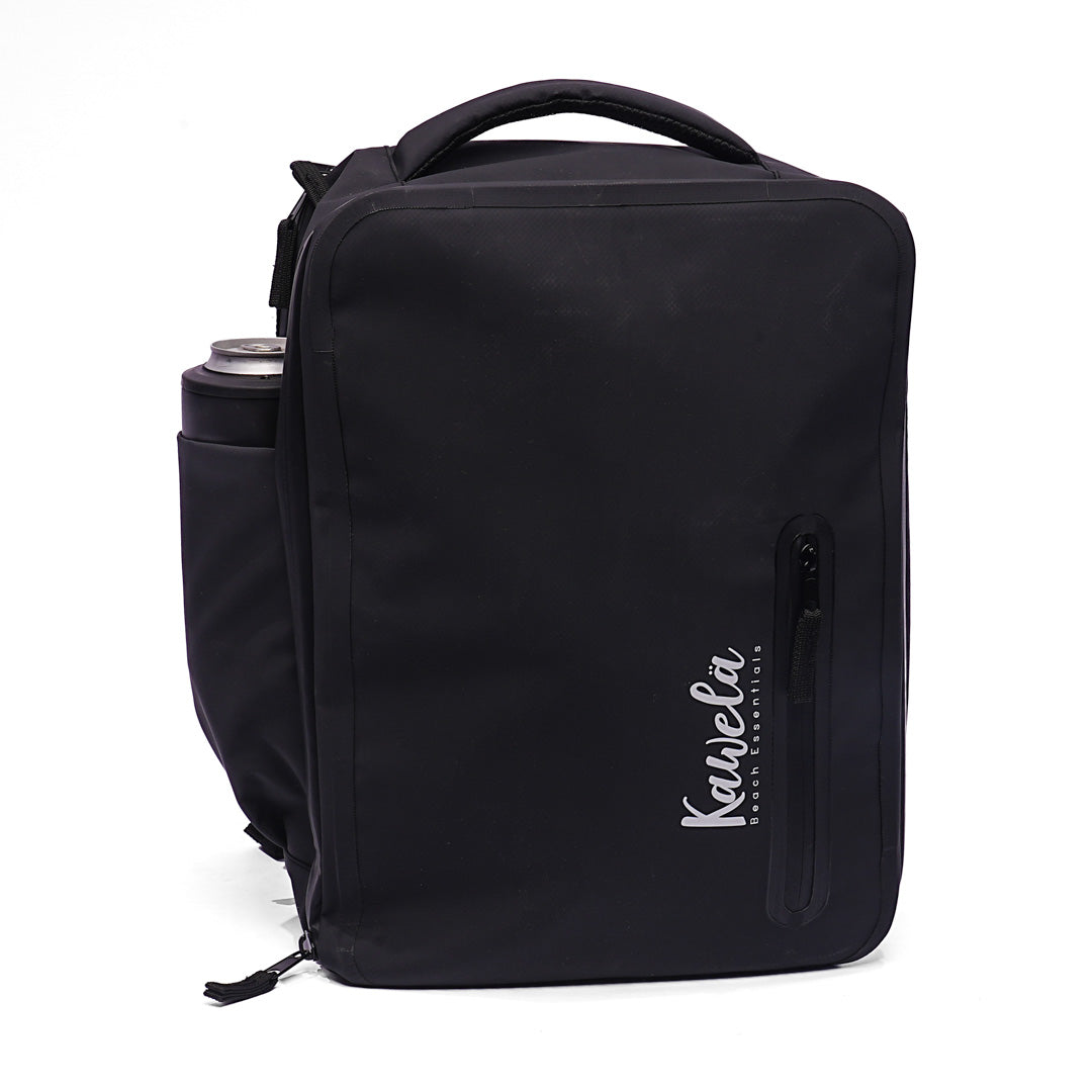 Sac à dos compressible KAWELÄ OSLO de 23L, léger et pratique, avec poches de rangement visibles.