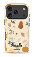 Étui à téléphone Impact pour iPhone 17 Pro de KaseMe Pop-Up, design automne avec motif Kawela, protection robuste.