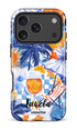 Étui à téléphone impact KaseMe Pop-Up Capri pour iPhone 17 Pro avec design coloré et protection renforcée.