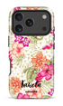 Étui à téléphone impact KaseMe Pop-Up Georgetown pour iPhone 17 Pro, design coloré avec motif géométrique.