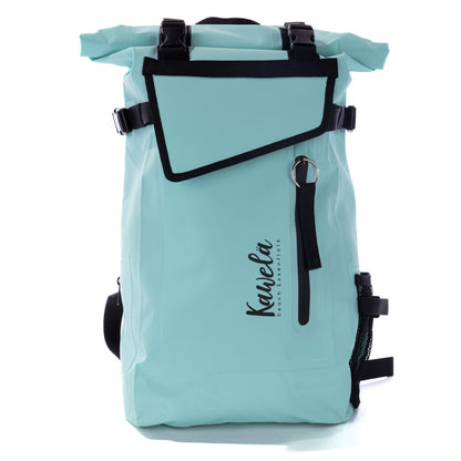 Sac à dos KAWELÄ ZANTE avec motif sarcelle, design moderne et pratique pour un usage quotidien.